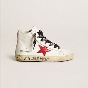 Golden Goose Kids Sneakers - White and Red